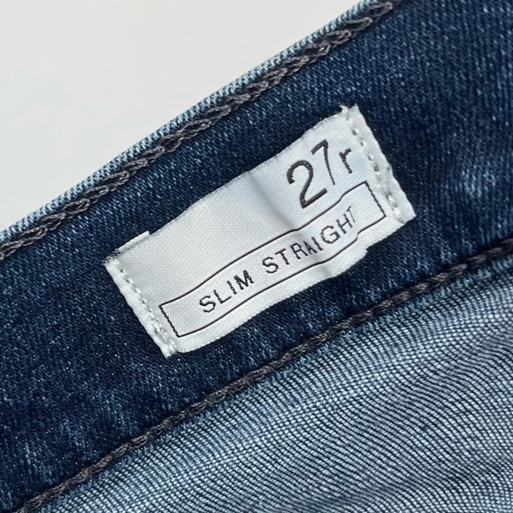 Gap Dark Wash Slim Straight Denim Jeans Size 27 - Picture 7 of 11